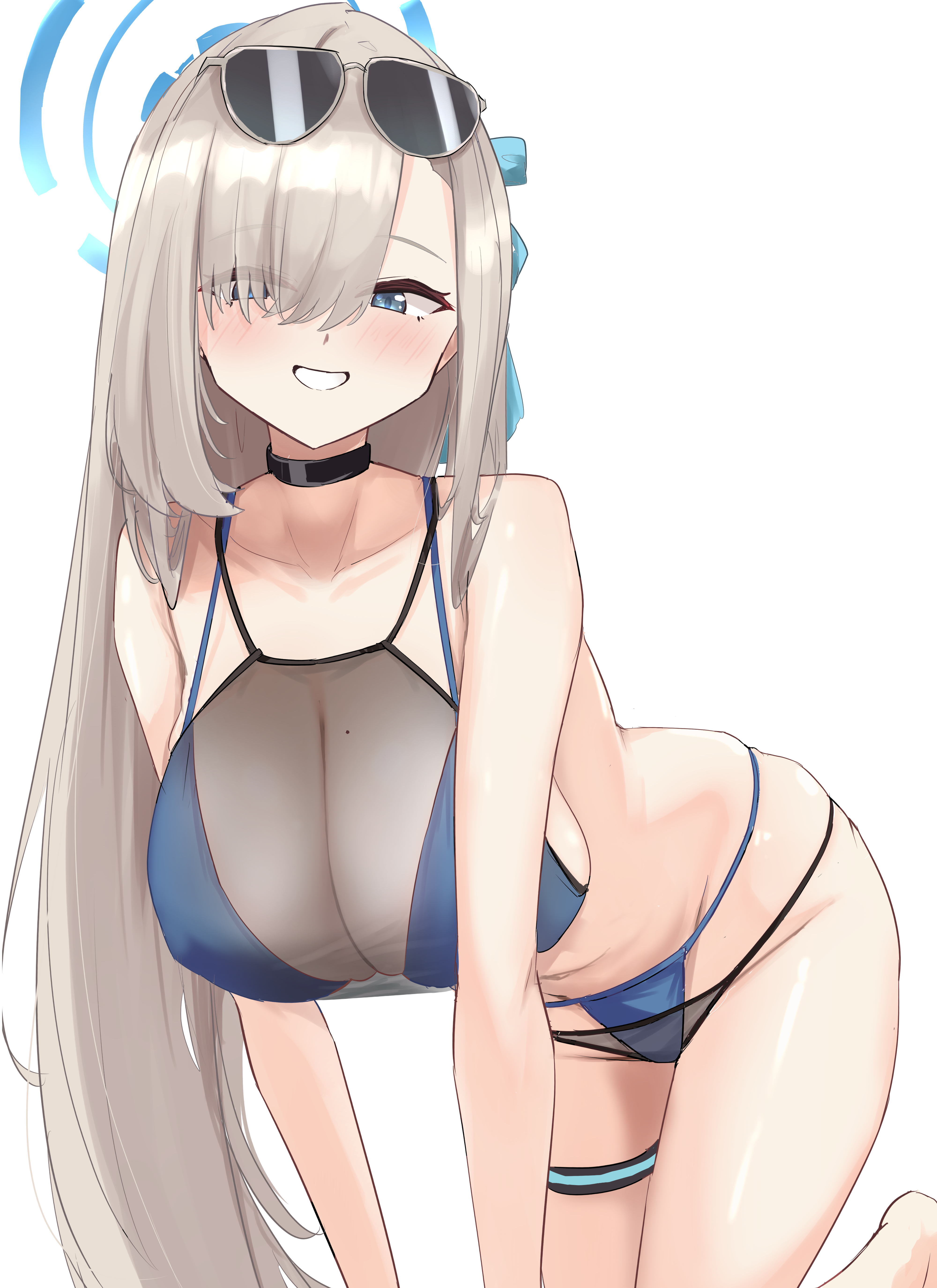 [檔案] 貼貼明日奈（泳裝）。
