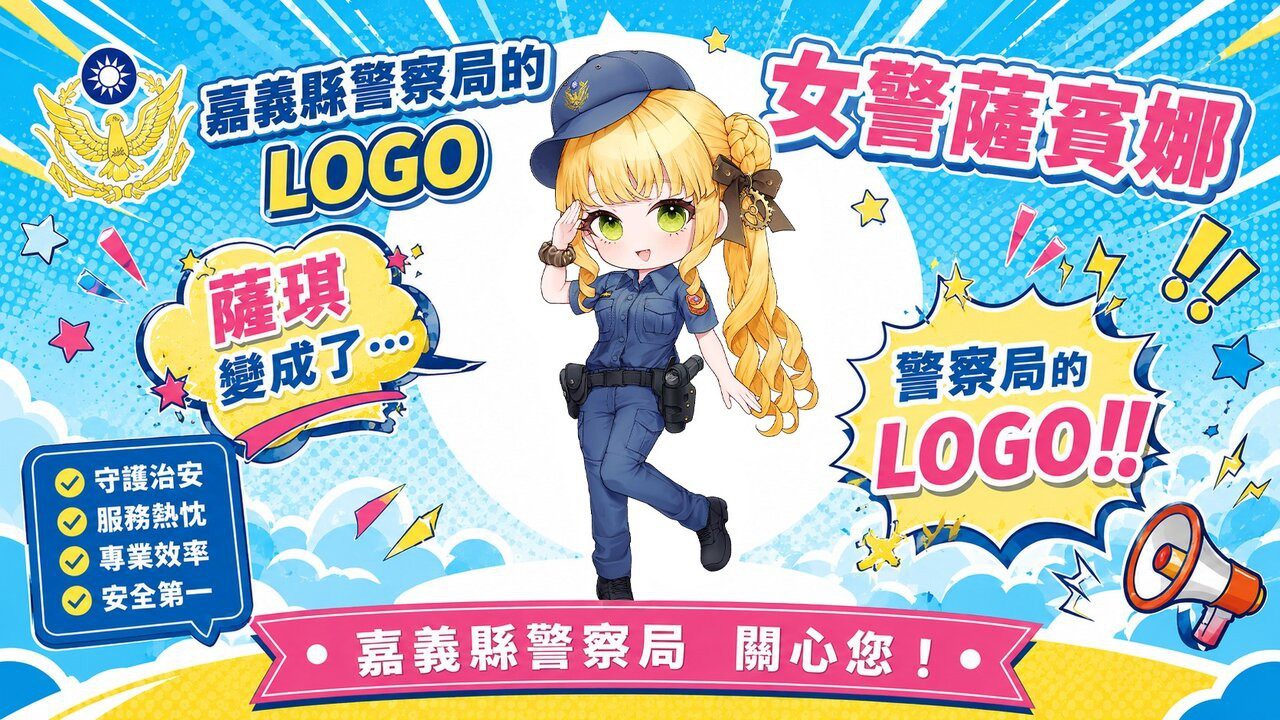 [Vtub] 台灣首次！嘉義縣警察局將VTuber「薩賓娜」變成官方Logo