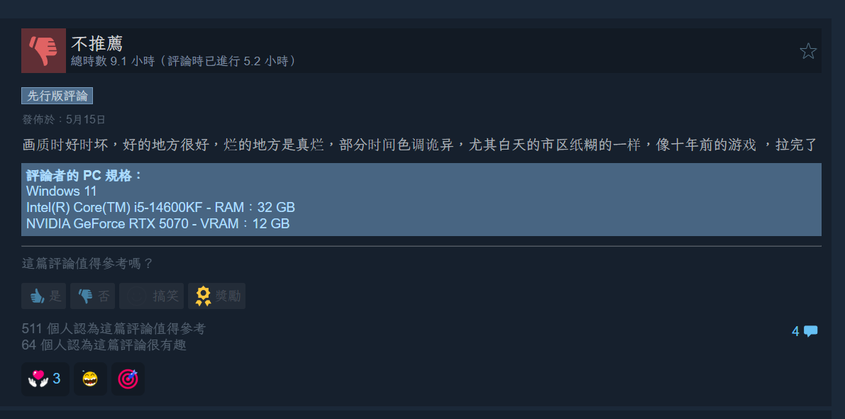 Re: [情報] 《FH6》STEAM 評價又是環中國好評