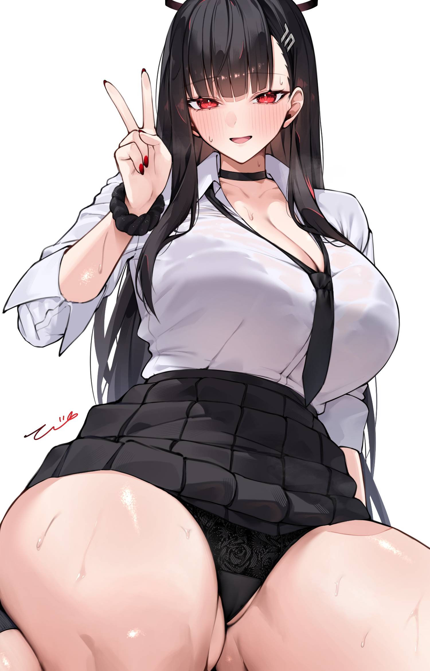 [蔚藍] 哇幹 巨乳學生妹莉央 肥嫩蜜大腿