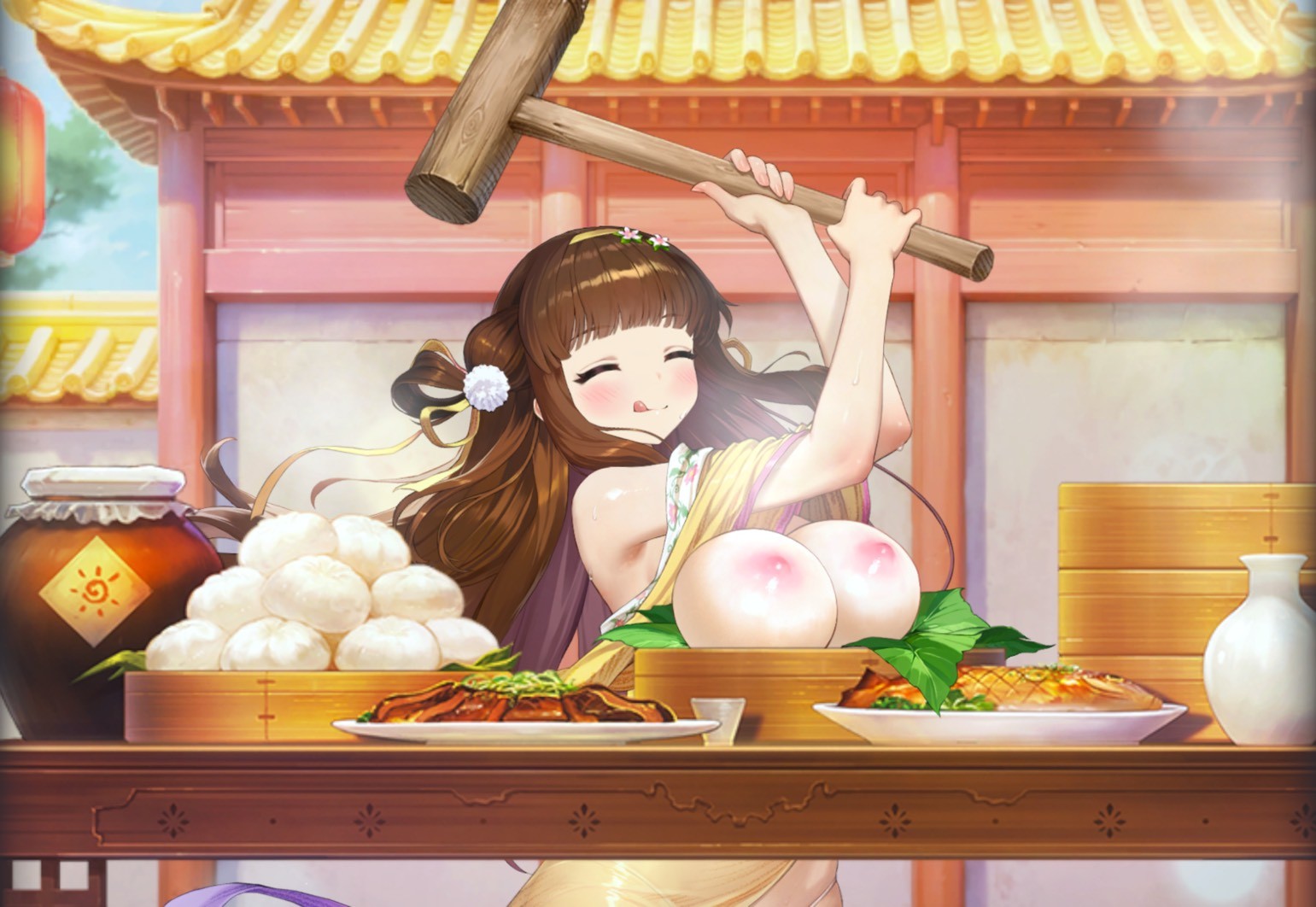 [棕色] 用包子假裝奶子是不是很有創意