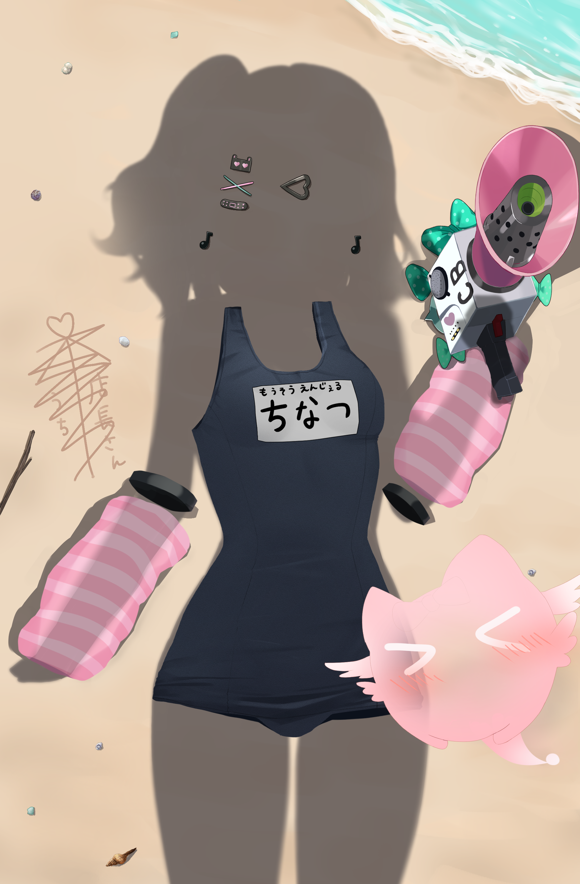 [絕區] 貼貼千夏（泳裝）。