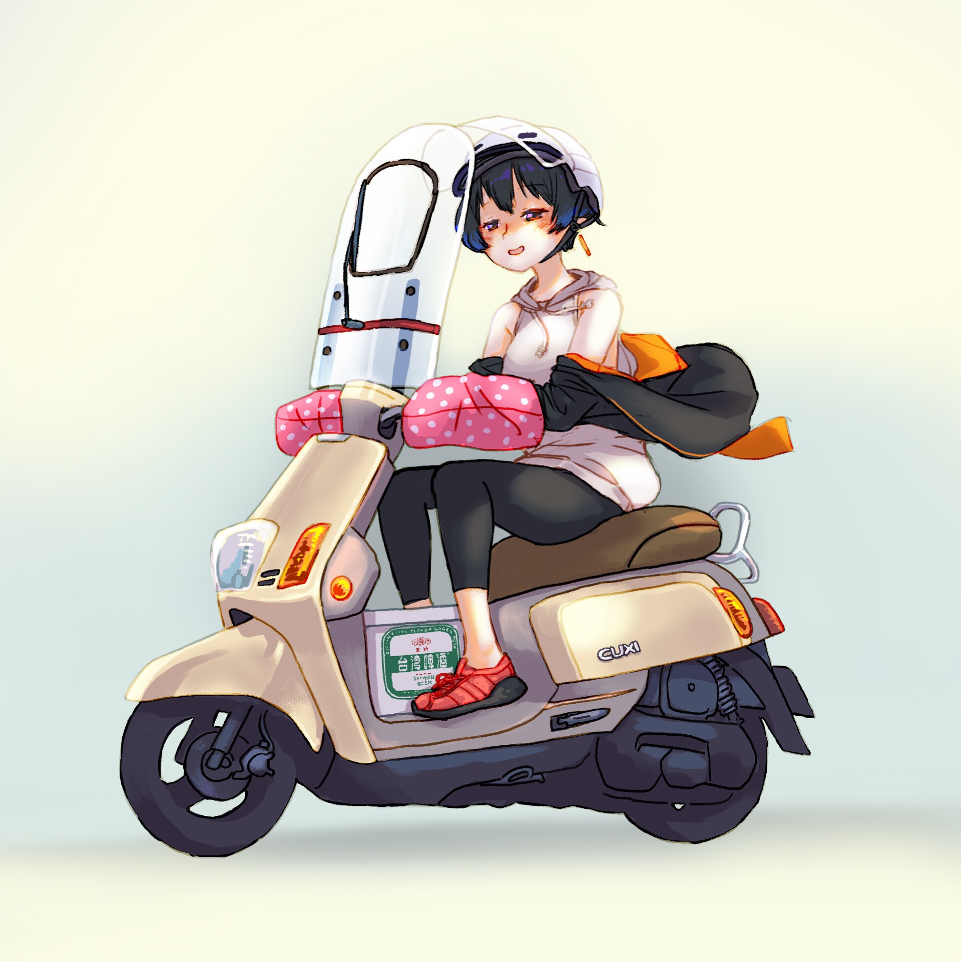 [塗鴉] 張景嵐騎機車