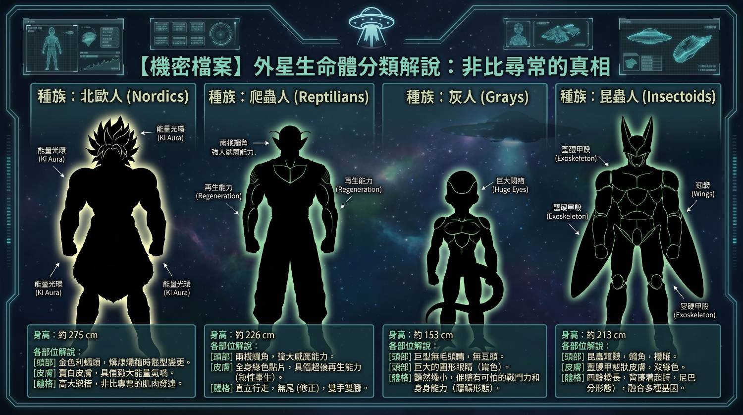 [閒聊] 地球上已知四種外星人：北歐人、蜥蜴人