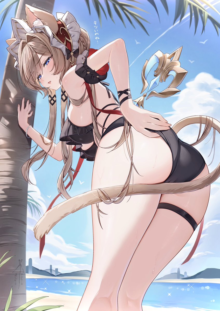 [原神] 木偶貓覺得泳裝很緊