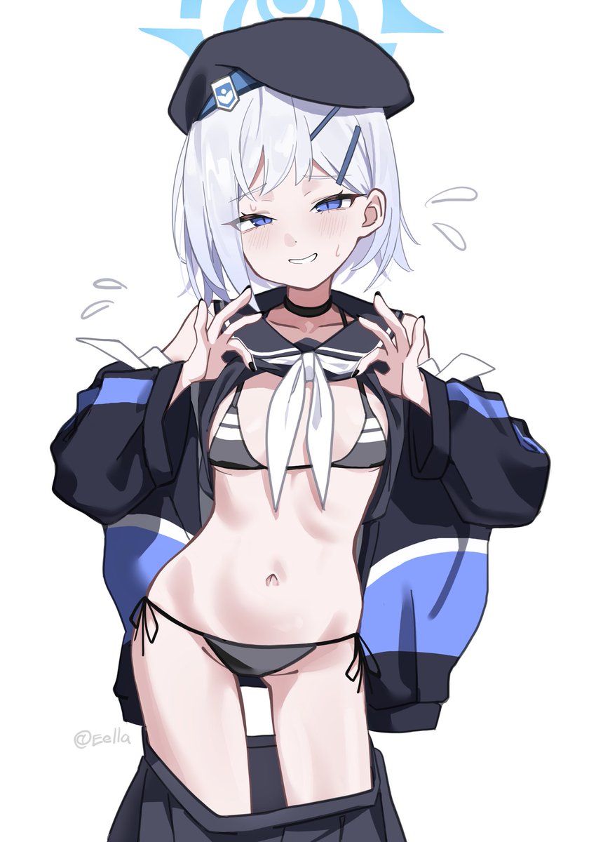 [蔚藍]水手服的裡面是泳衣喔！
