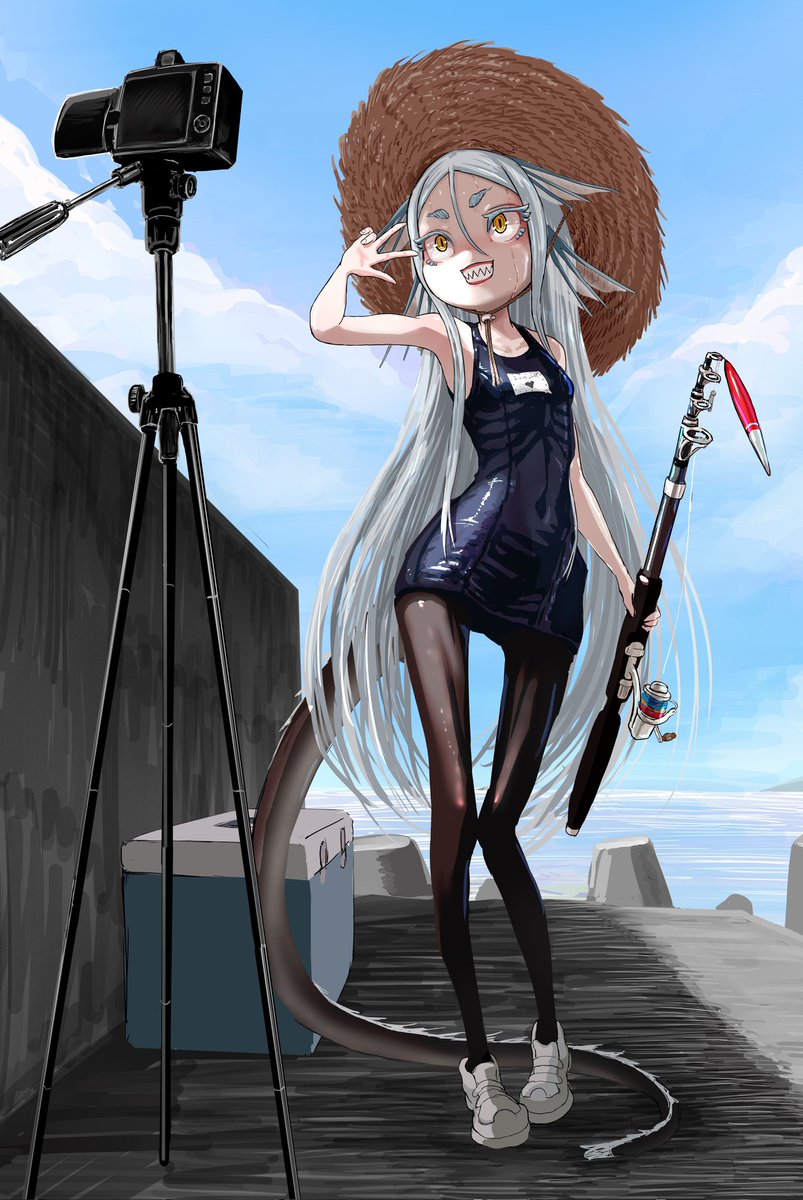[閒聊] 魚魚娘拍影片 今天教大家釣魚
