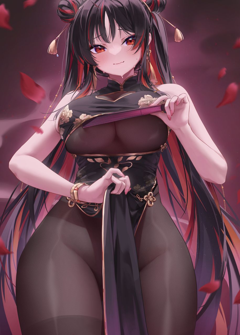 [妮姬] 牡丹絲襪旗袍