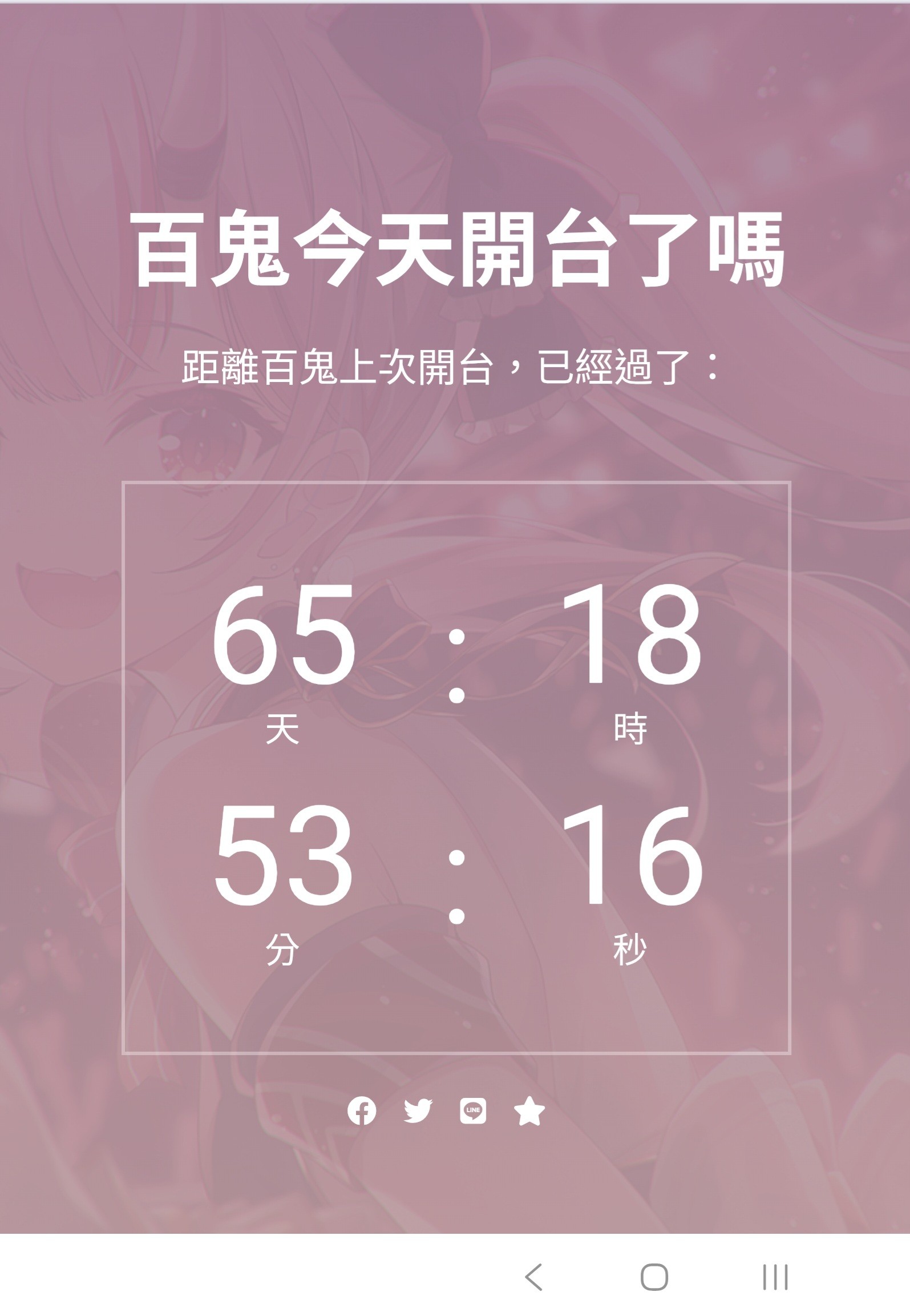[閒聊] Omg  百鬼兩個多月沒開台了