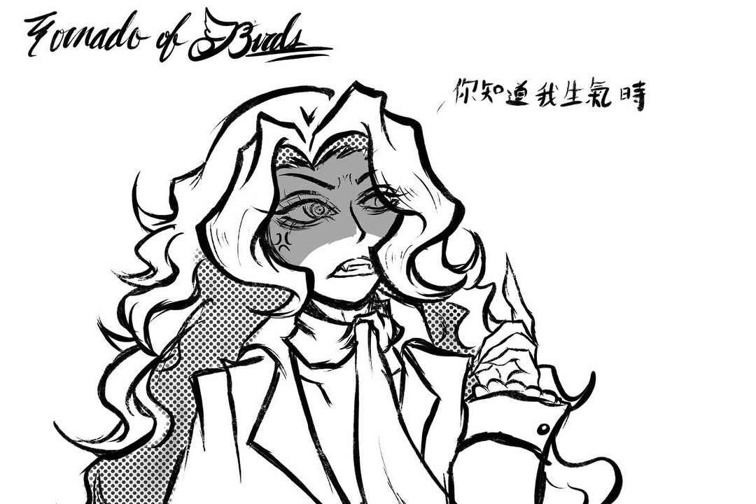 請容許我不上色，因為我沒有棒棒糖，上色會生氣（？
#迷因梗圖 #手繪 
@yuli_05_01