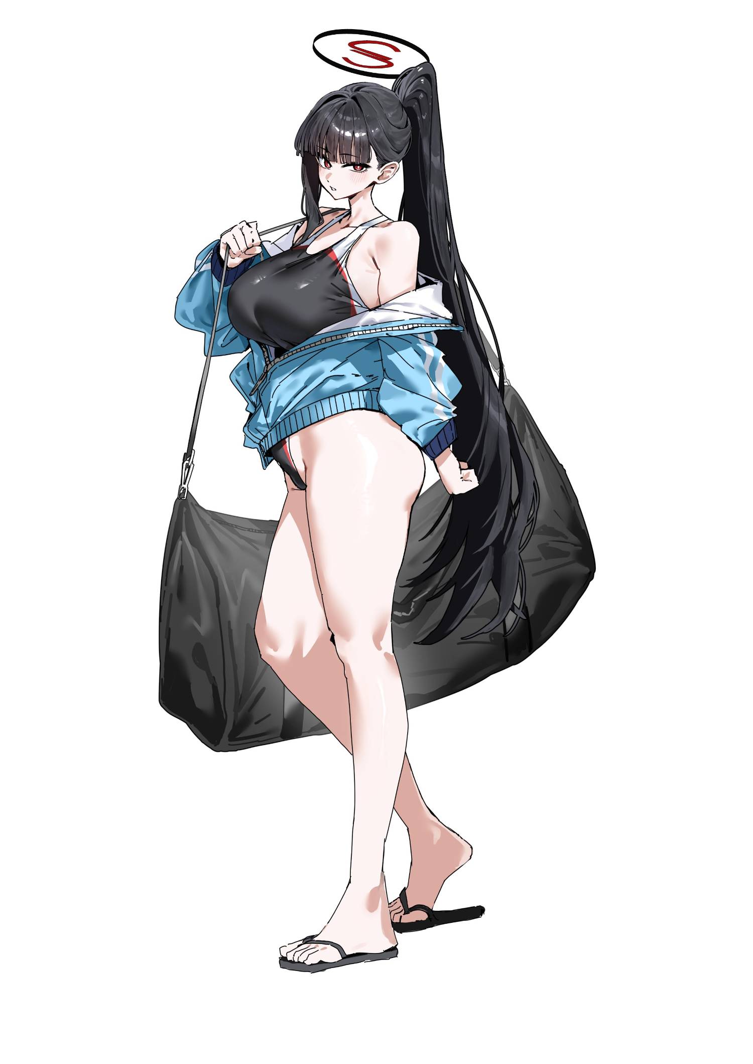 [蔚藍] 哇幹 競技泳裝莉央