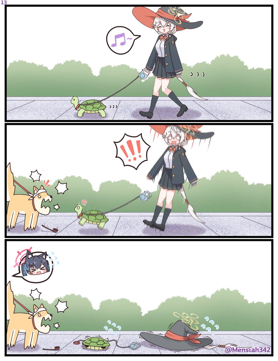[蔚藍] 帶烏龜散步的繪梨