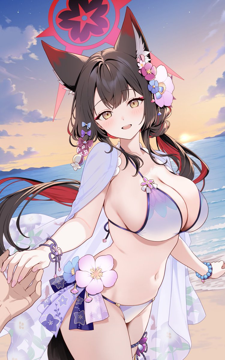 [奶子] 跟大乖狐在海邊散步