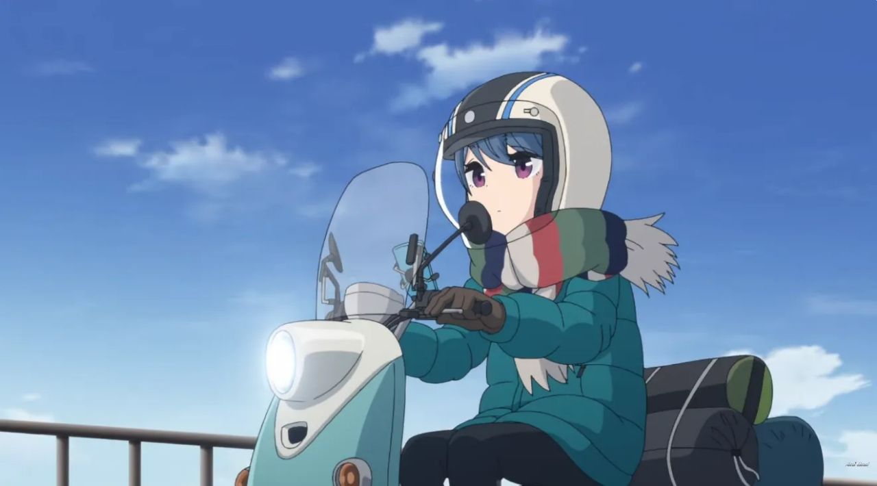 Re: [露營] 志摩凜騎車 手居然沒有按在剎車上