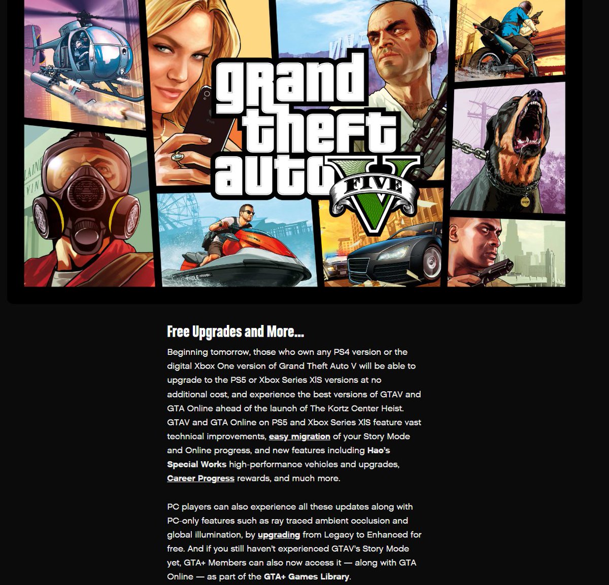 [閒聊] GTAV PS4與Xbox One 數位版可免費升級