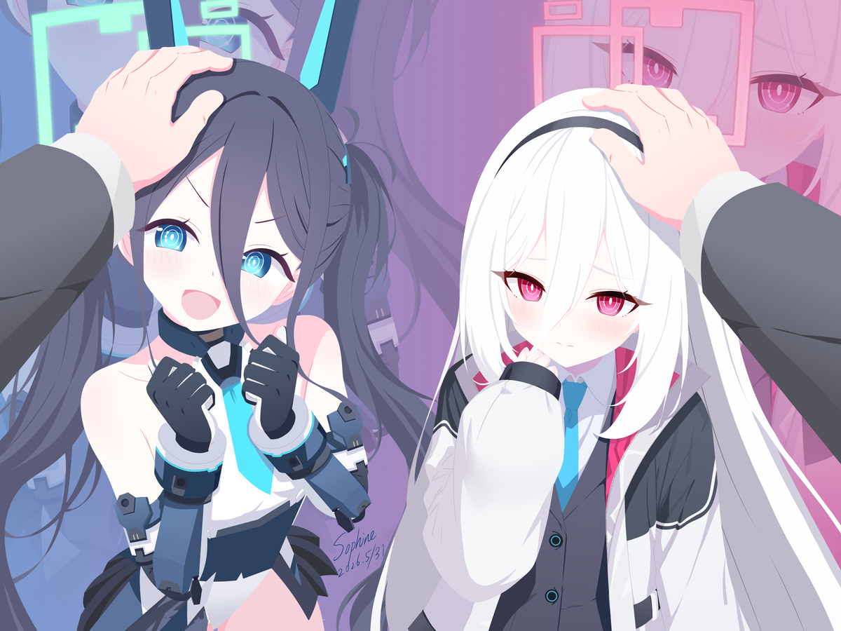 [蔚藍] 天童姊妹摸頭