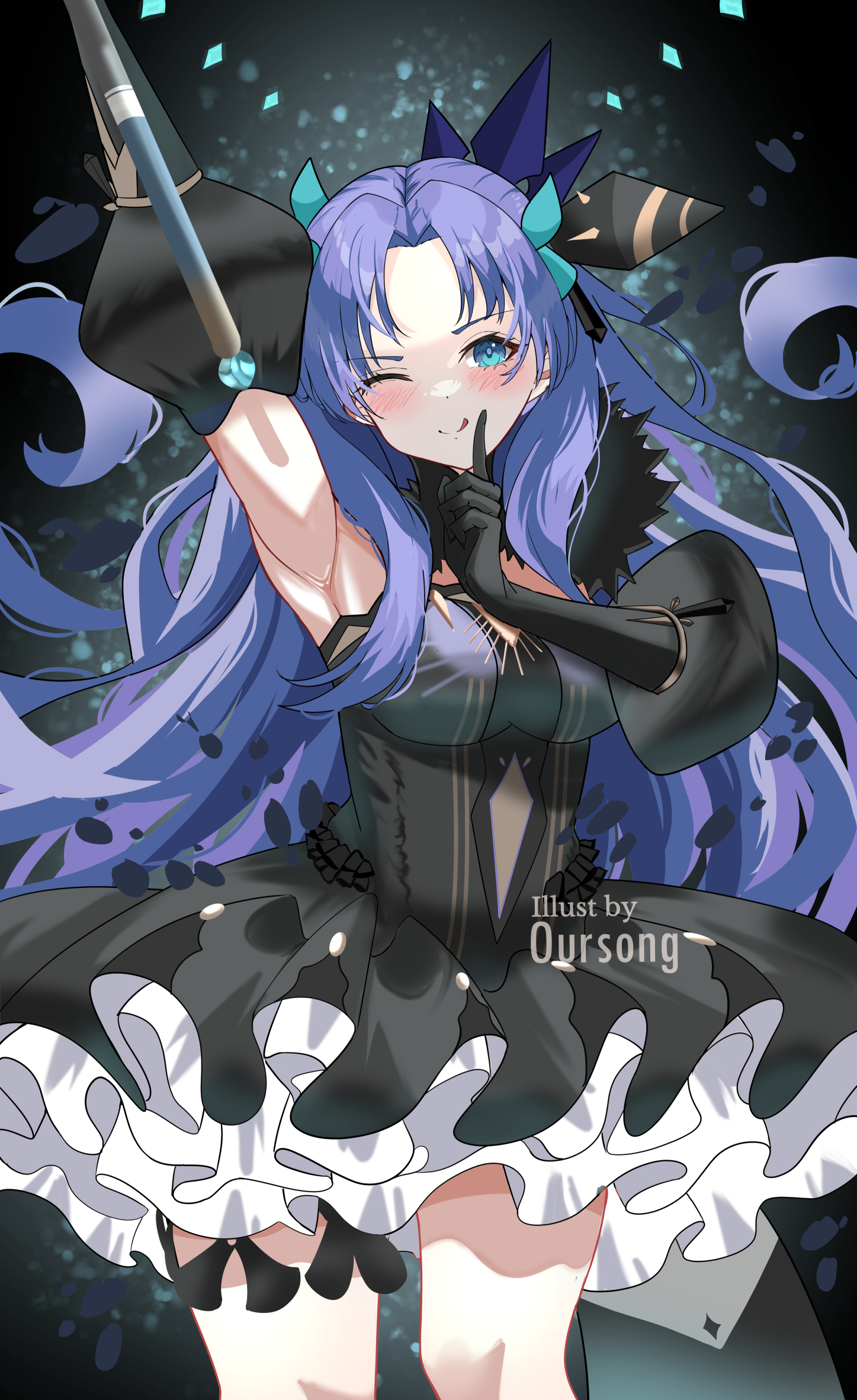 [FGO] 貼貼埃列什基伽勒（泳裝）。