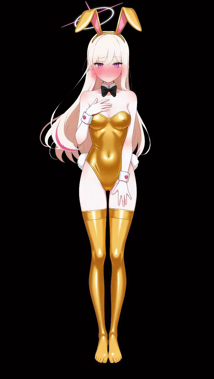 [蔚藍] 金色大小會長 金色兔女郎