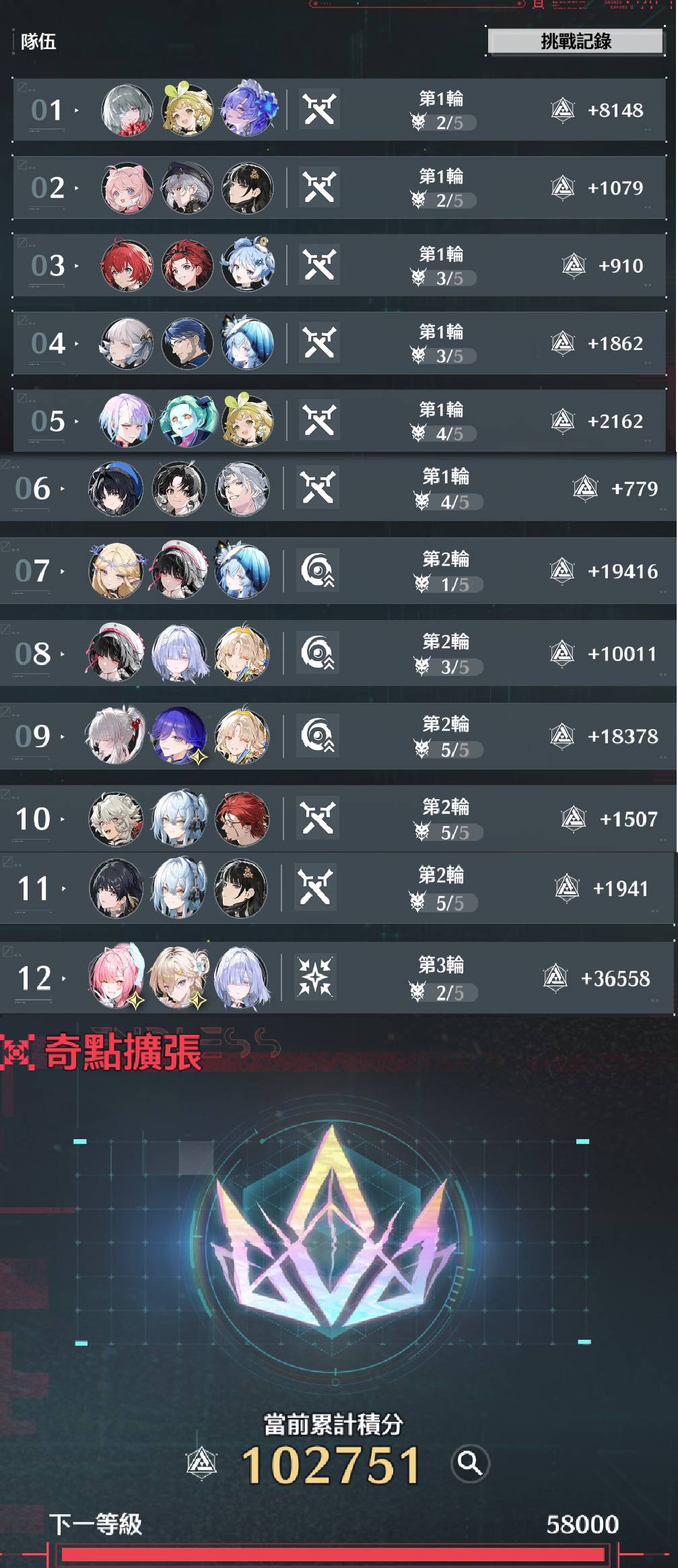[鳴潮] 矩陣102751 終於凹過了