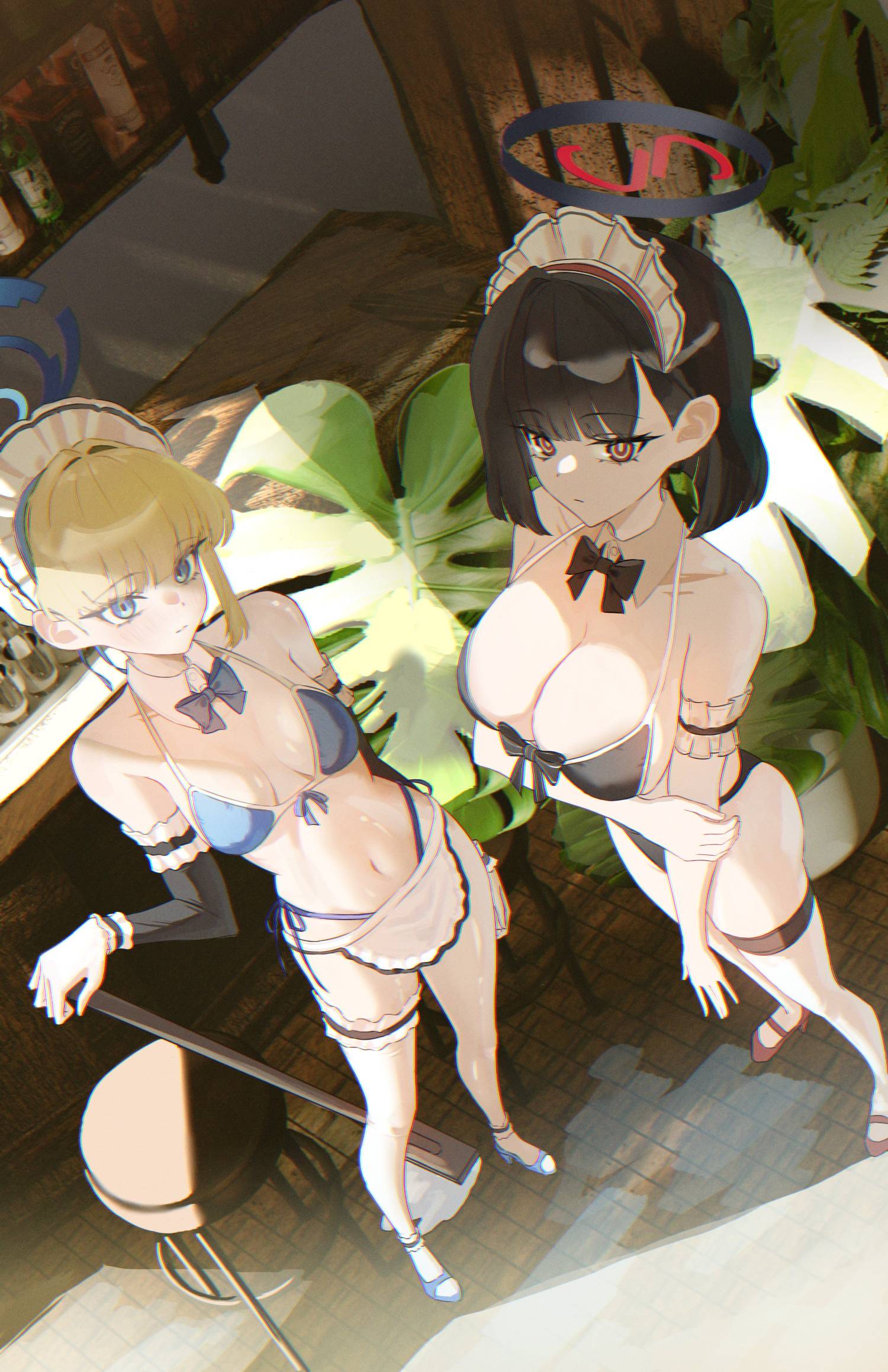 [蔚藍] 哇幹 比基尼女僕莉央&季