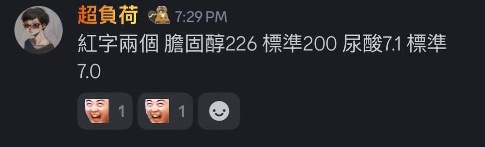 [閒聊] 超負荷過胖去做健檢 結果報告出來還可以