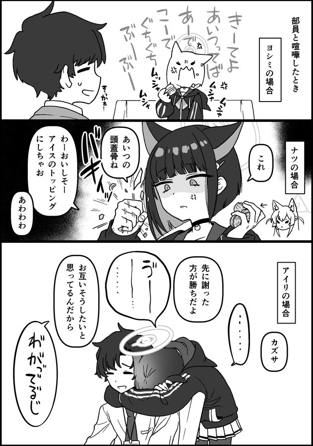 [蔚藍] 甜點貓與朋友吵架的反應